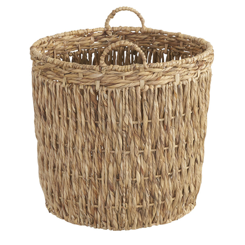 Highland Dunes Tall Round Floor Wicker Basket & Reviews Wayfair.ca